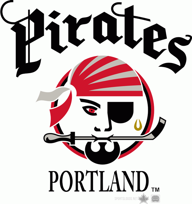 Portland Pirates 1990 91-1999 00 Primary Logo iron on heat transfer